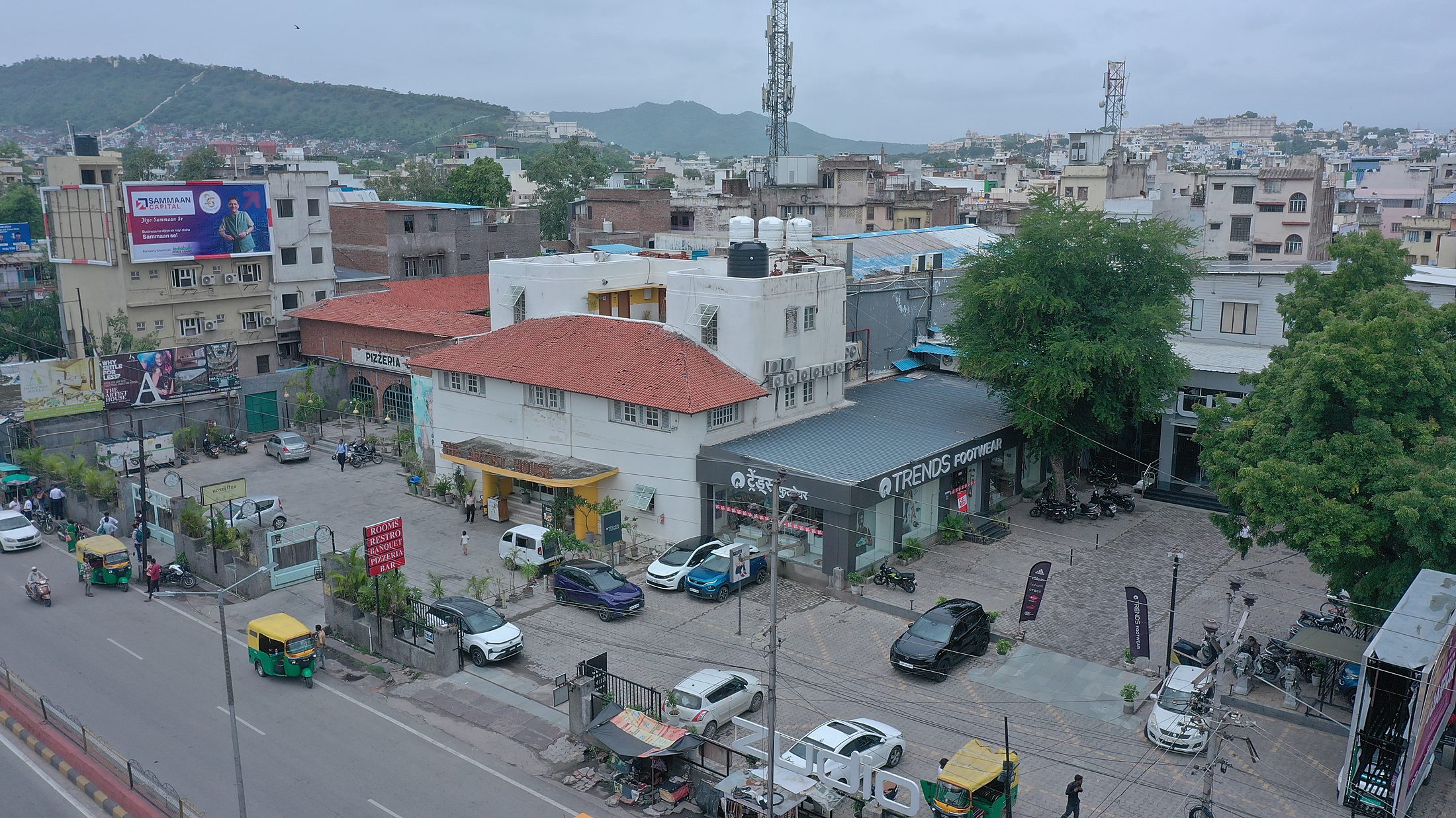 The Artist House at Udaipur Central, aerial view